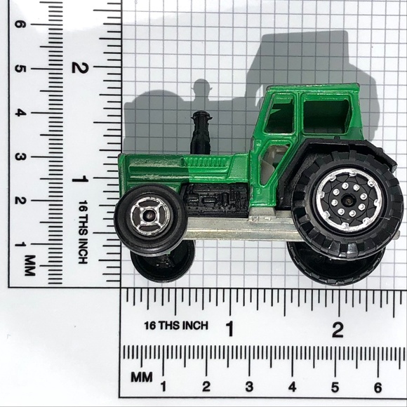 Majorette Mini Tractor 208 green diecast vintage 1990s France 1:65 farm vehicle - Picture 15 of 15